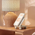 Beaded Dual Device Charging Cradle, Multi-Position Magnetic Smartphone Holder With Separate Slot For Wearable Chargers