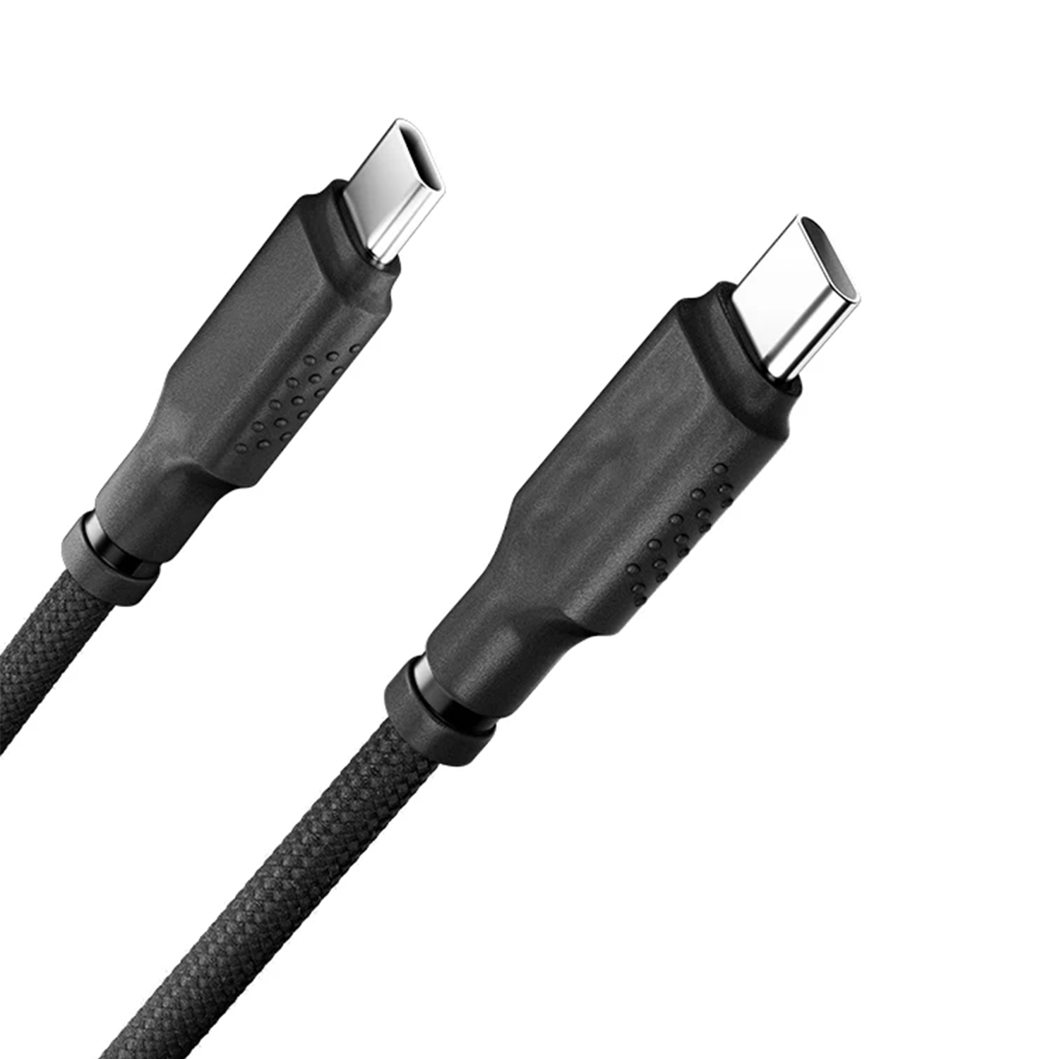 Braided Type-C To Type-C High Power Charging Cord, Reinforced Dual-End Connection Wire For Laptops And Mobile Gadgets
