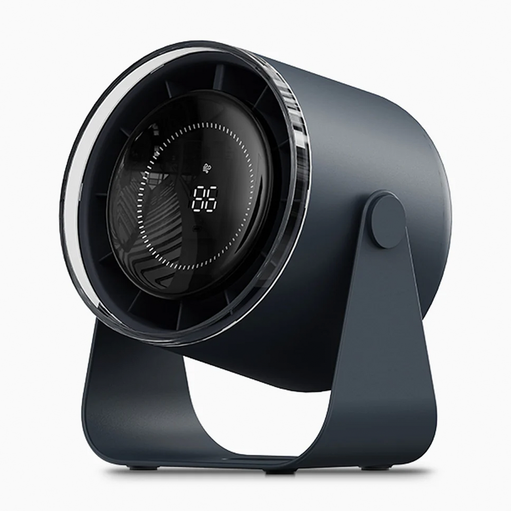 Adjustable Tilt Rechargeable Circulation Desktop Fan, Sleek Digital Display Table Air Cooler For Indoor Spaces